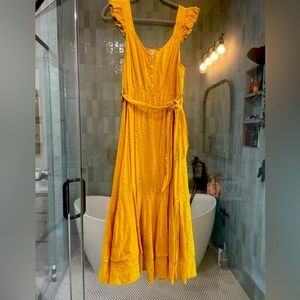 Yellow Eyelet Cleobella Dress